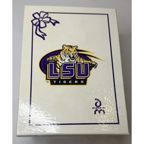 Danbury Mint 2004 LSU Christmas Bell Ornament With Original Box Vintage - Picture 12 of 13